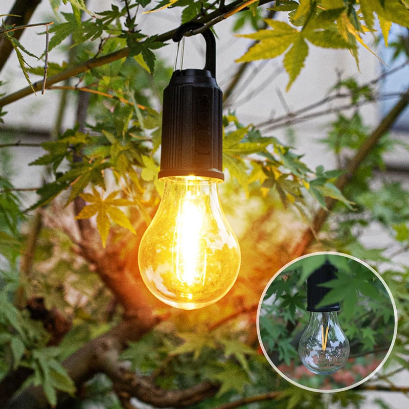 Nytt utomhuscamping hängande lampa med Type-C-laddning i retrostil