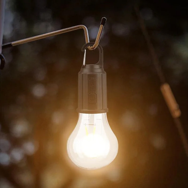 Nytt utomhuscamping hängande lampa med Type-C-laddning i retrostil