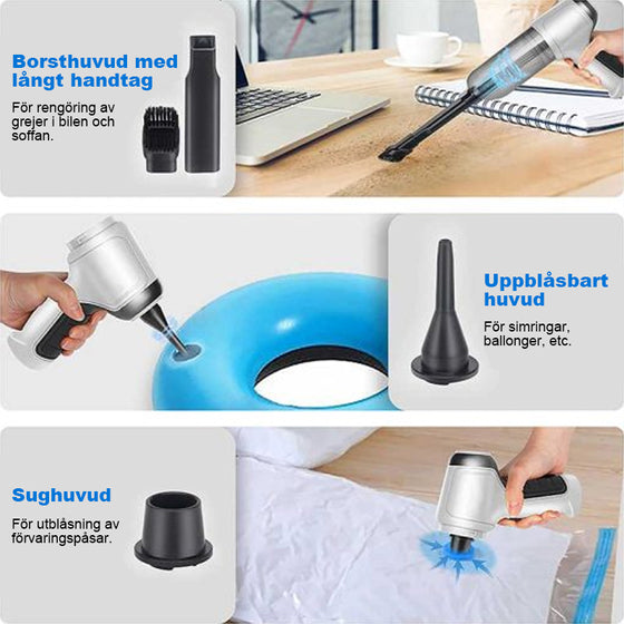 Uppgraderad Mini 3 i 1 dammsugare