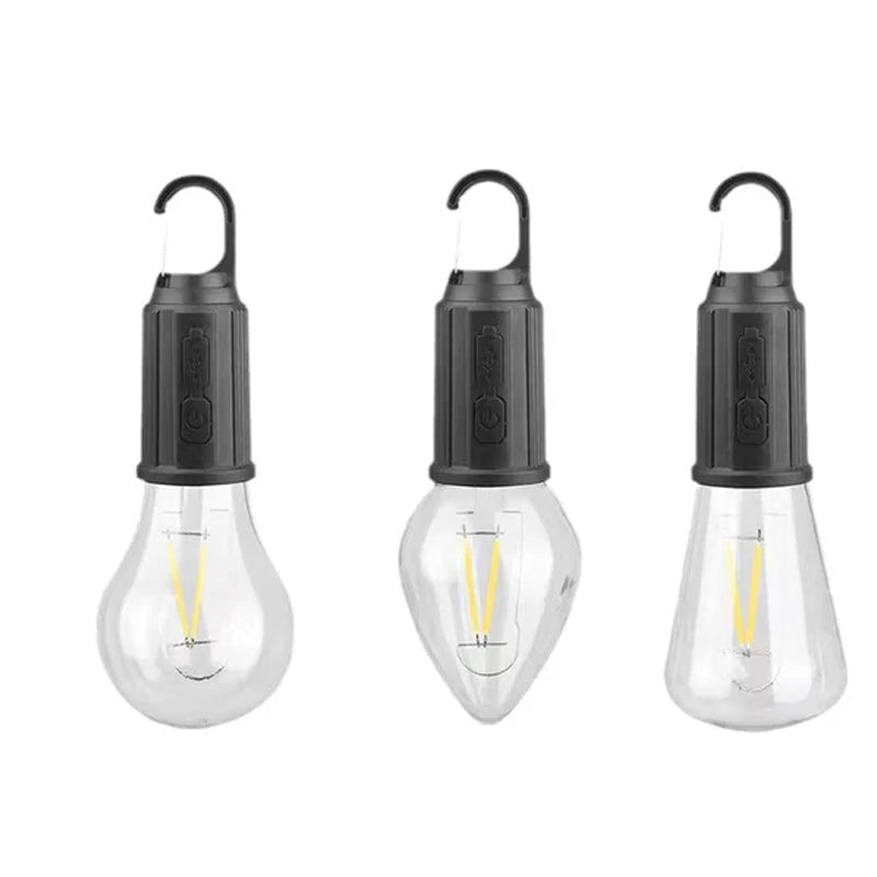 Nytt utomhuscamping hängande lampa med Type-C-laddning i retrostil