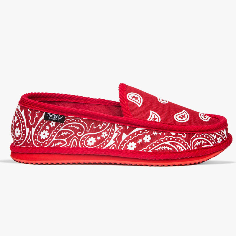 Bekväma bandana slip-on husskor