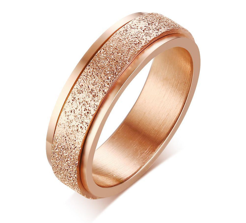 Sandblästrad Roterande Fidget Ring
