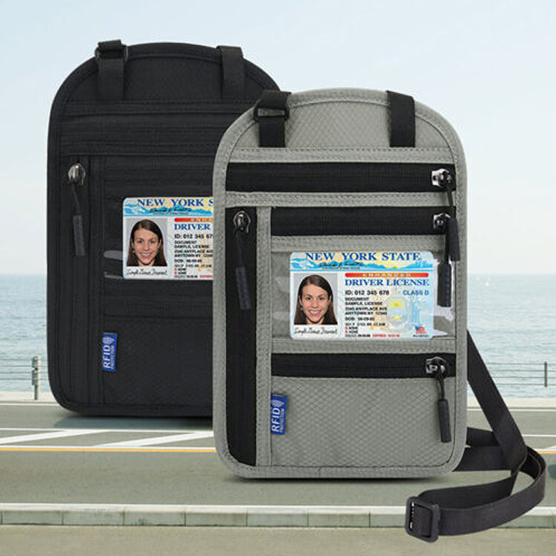 Resehalspåse med RFID-blockering