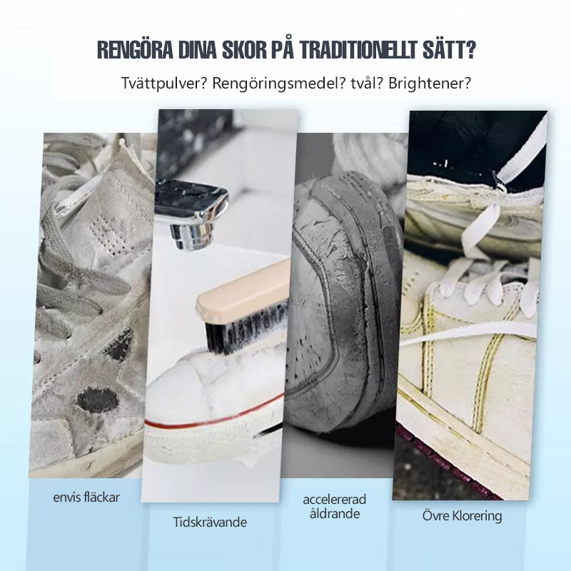 Vit skorengöringskräm