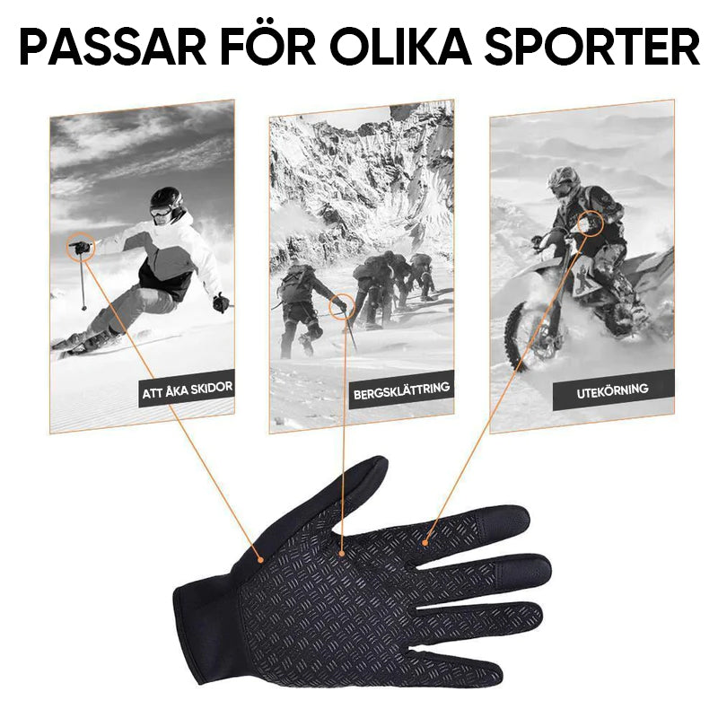 Varma termiska handskar