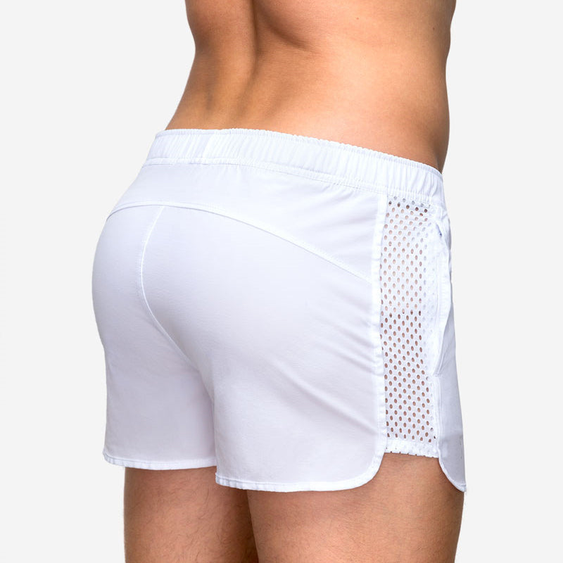 Mäns andningsbara sommarstrandshorts i nät